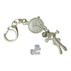 novelty fob watch - girl silver