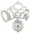 metallic fob watch - queen