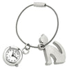 novelty fob watch - silhouette cat