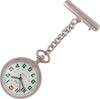 Pin-on Nurse Watch - JAS - Metal Large Dial - Silver