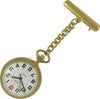 Pin-on Nurse Watch - JAS - Metal Large Dial - Gold