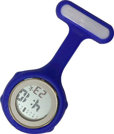 Silicone Pin-on Nurse Watch - Digital
