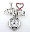 metallic fob watch - i love canada