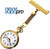 NW-Pro Lapel Nurse Watch - Large White Dial - Water Resistant - Braided - Gold Tone