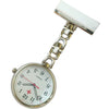 Metallic Pin-on Nurse Watch - D Link - Silver with White Dial