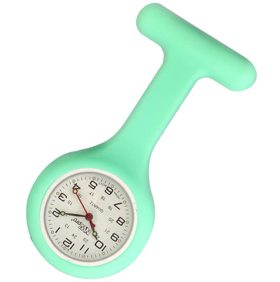 Silicone Pin-on Nurse Watch - Non-Glass Dial