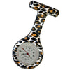 Silicone Pin-on Nurse Watch - Animal Print - Base 30 Dial