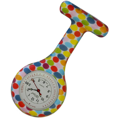 Silicone Pin-on Nurse Watch - Pattern - Base 30 Dial