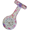 Silicone Pin-on Nurse Watch - Floral Pattern - Base 30 Dial