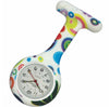 Silicone Pin-on Nurse Watch - Pattern - Non-Glass Dial