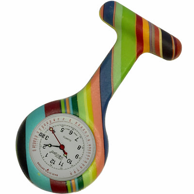 Silicone Pin-on Nurse Watch - Pattern - Base 30 Dial