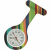 Silicone Pin-on Nurse Watch - Pattern - Non-Glass Dial