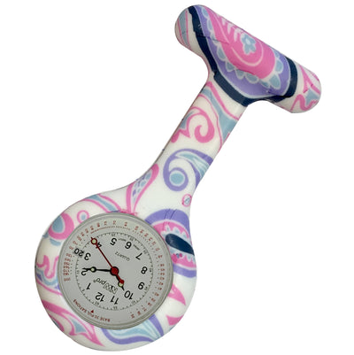 Silicone Pin-on Nurse Watch - Pattern - Base 30 Dial