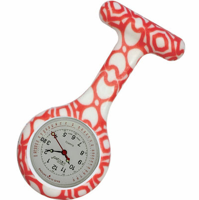 Silicone Pin-on Nurse Watch - Pattern - Base 30 Dial