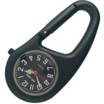 Carabiner Clip-on Watch - Black Dial