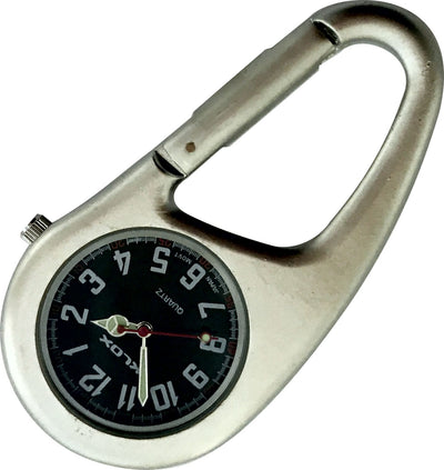 Carabiner Clip-on Watch - Black Dial