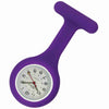 Silicone Pin-on Nurse Watch - Sweeping White Dial