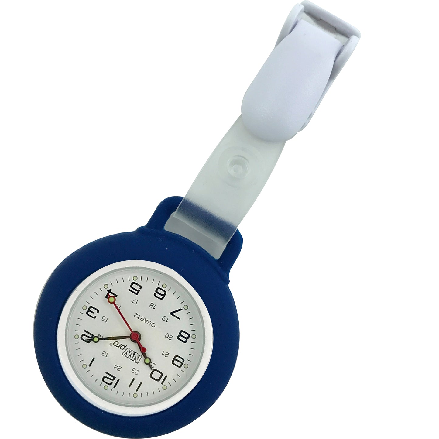 Clip-on Nurse Watch - Sweeping White Dial