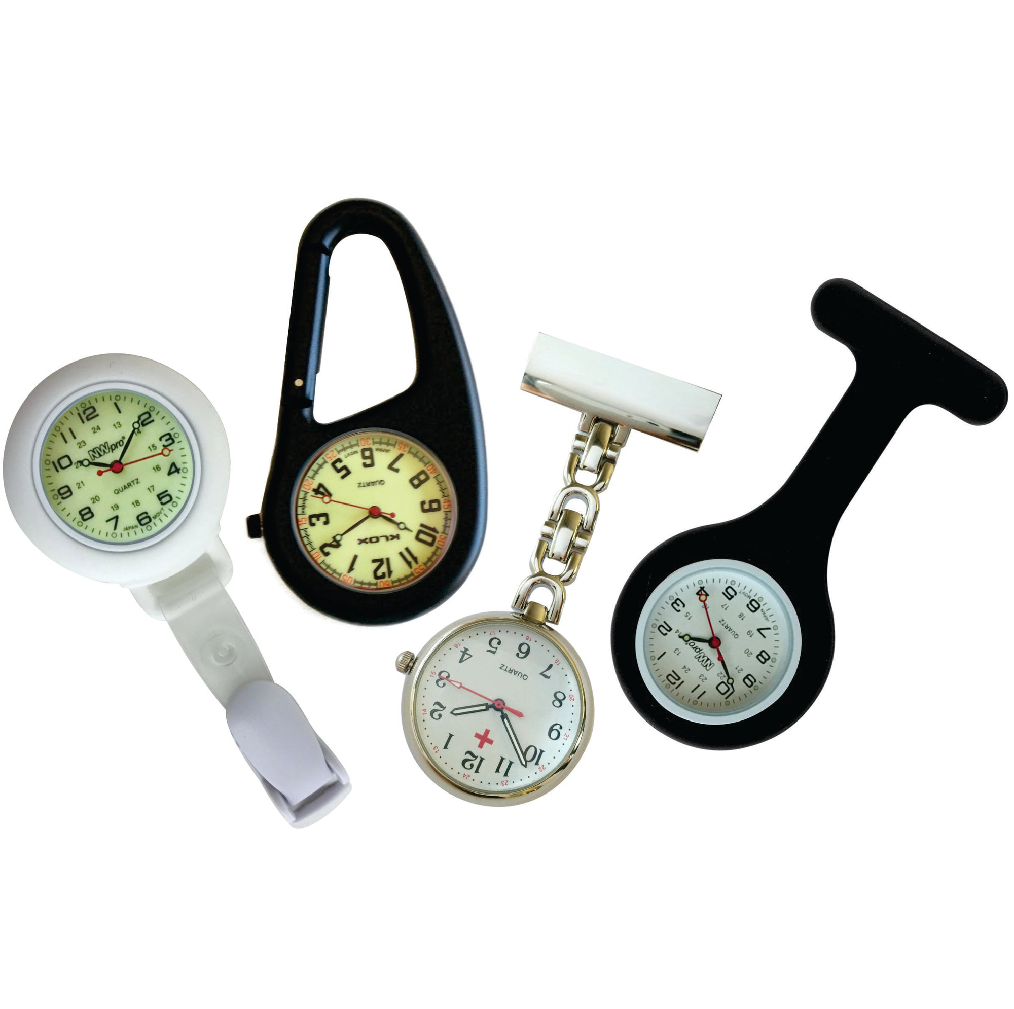 Nurses Lapel Watch Silicone Infection Control 4 Pack Clinical