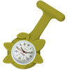 Flower Silicone Pin-On Nurse Watch - Yellow