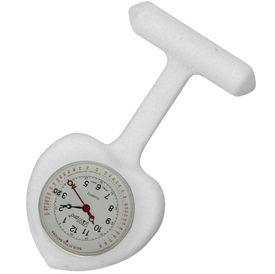 Heart Silicone Pin-On Nurse Watch - Base 30 Dial