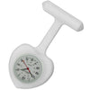 Heart Silicone Pin-On Nurse Watch - White Date Dial