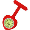 Heart Silicone Pin-On Nurse Watch - Sweeping Luminescent Dial