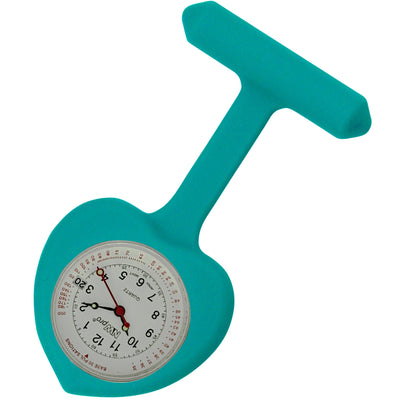 Heart Silicone Pin-On Nurse Watch - Base 30 Dial