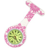 Silicone Pin-on Nurse Watch - Brocade - Sweeping Luminescent Dial