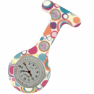 Silicone Pin-on Nurse Watch - Pattern - Base 30 Dial