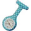 Silicone Pin-on Nurse Watch - Polka Dot - Non-Glass Dial