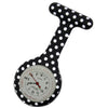 Silicone Pin-on Nurse Watch - Polka Dot - Base 30 Dial
