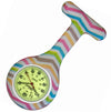Silicone Pin-on Nurse Watch - Pattern - Sweeping Luminescent Dial