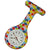 Silicone Pin-on Nurse Watch - Pattern - Non-Glass Dial