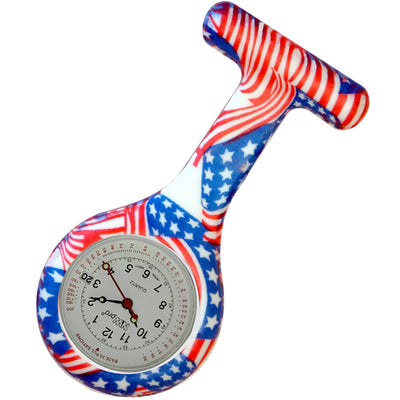 Silicone Pin-on Nurse Watch - Pattern - Base 30 Dial