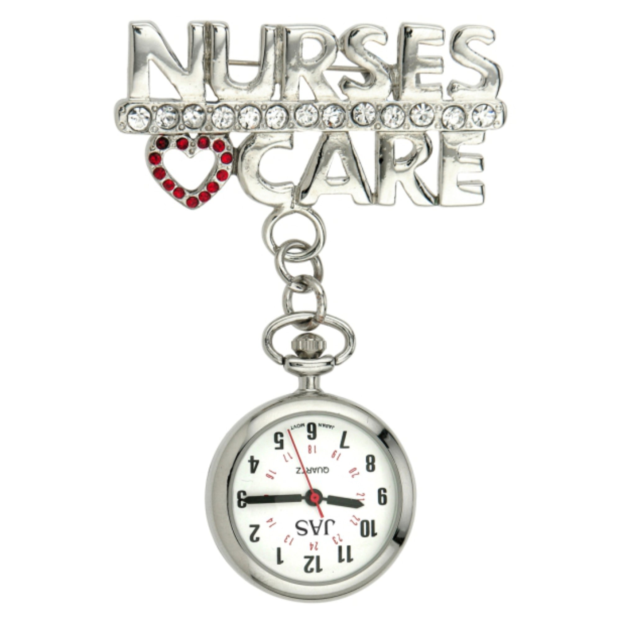 Silver nurses fob sales watch